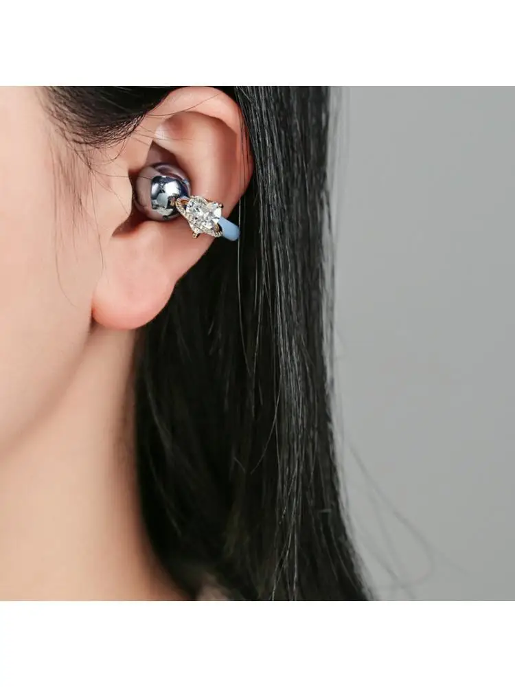 R53C Luxurious Ear Clip For Freeclip 1 2 Wireless Earbud Clip on Charm Decoration