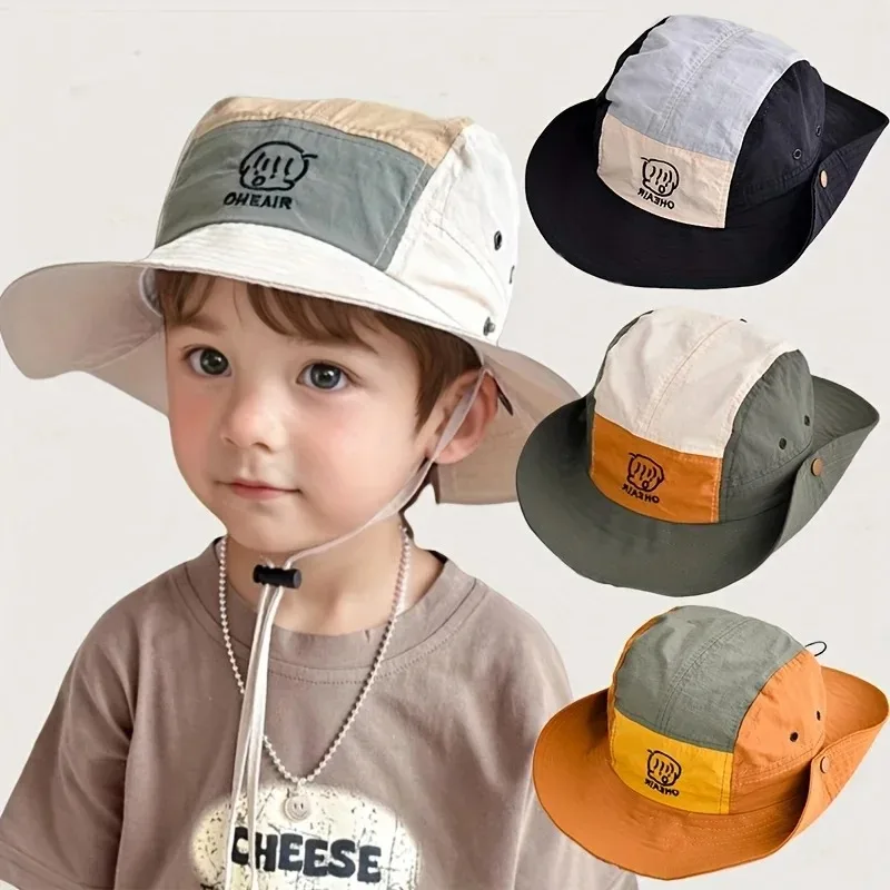 Детская весенне-летняя красивая панама, быстросохнущая водонепроницаемая кепка, солнцезащитная шляпа для путешествий.