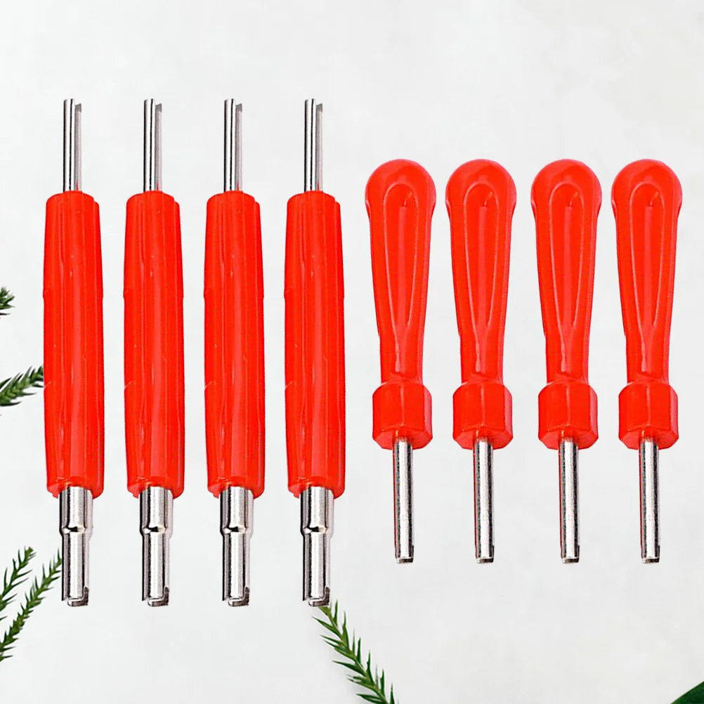 

8pcs Tire Valve Core Remover Tool Dual Single Head For Car Truck Bike Forklift Construction Vehicle Repairing Tool Set