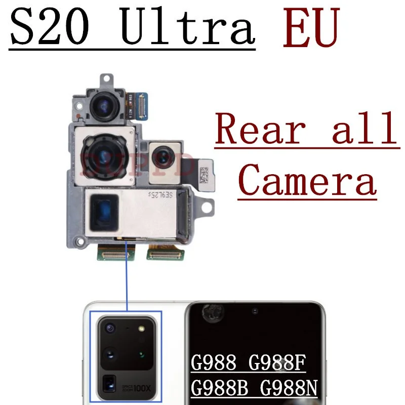 Back Rear Wide Front Camera Module Flex Cable For Samsung Galaxy S20 Ultra 5G G988U G988W G988B G988N