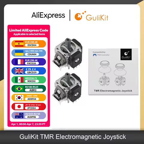 GuliKit Anti-Drift TMR Joystick for PS4 Xbox Series Gamepad for Switch Pro PS5/PS5 Edge Controller Game Accessories Replacement