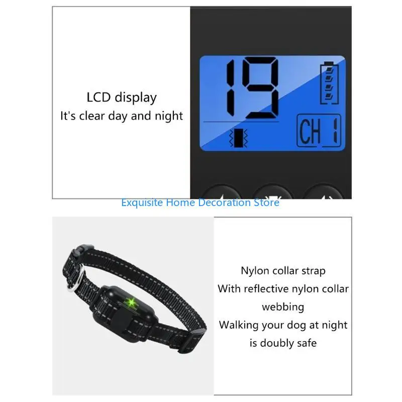 

L5BF Adjustable Electric Dog Collar Perfect for Training Various Dog Rechargeable Typ