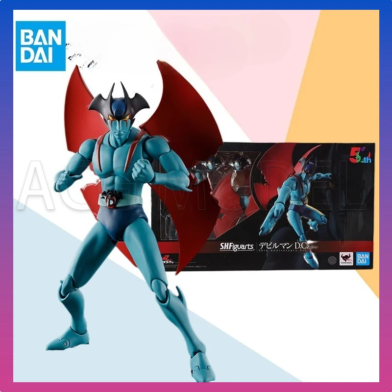 

In Stock Bandai SHF S.H.Figurats DEVILMAN 50th Anniversary Anime full Action Figure Finished Model Kit Toy Gift for Kids
