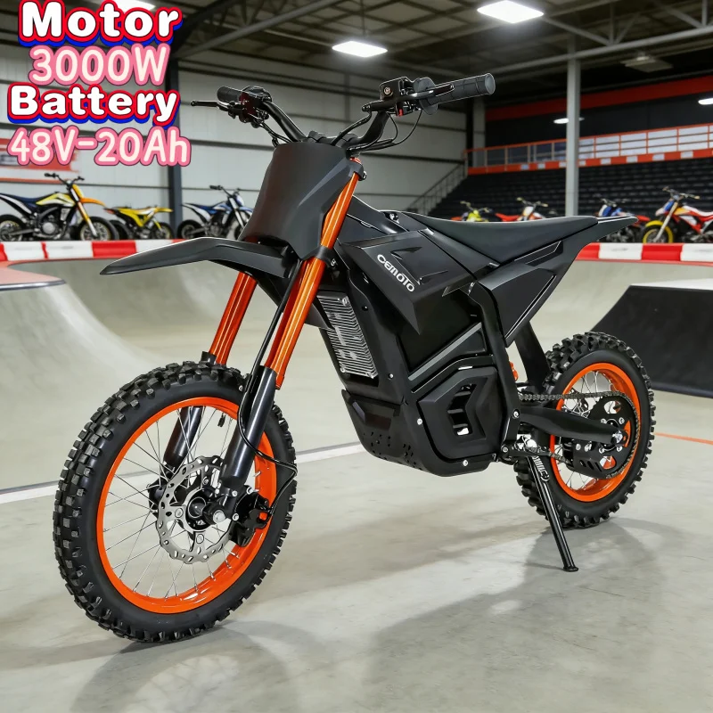 

2026 new E-Bike3000W motor electric scooter 20ah lithium battery powered full suspension off-road vehicle electric mountain bike