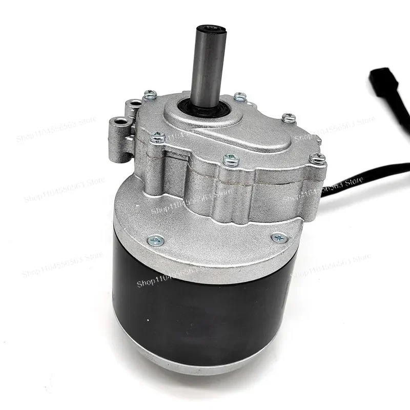 350W 24V/48V DC Brush Gear Motor: 75/120RPM Low Speed, Extended Shaft, for Wheelchair/EVC