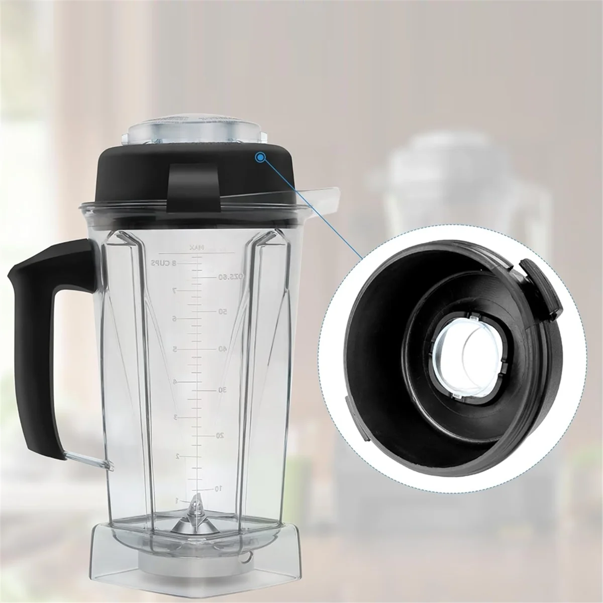 믹서기 교체 뚜껑, 5200 및 5000 믹서기 피처용, 64 온스 컨테이너 믹서기 부품 교체