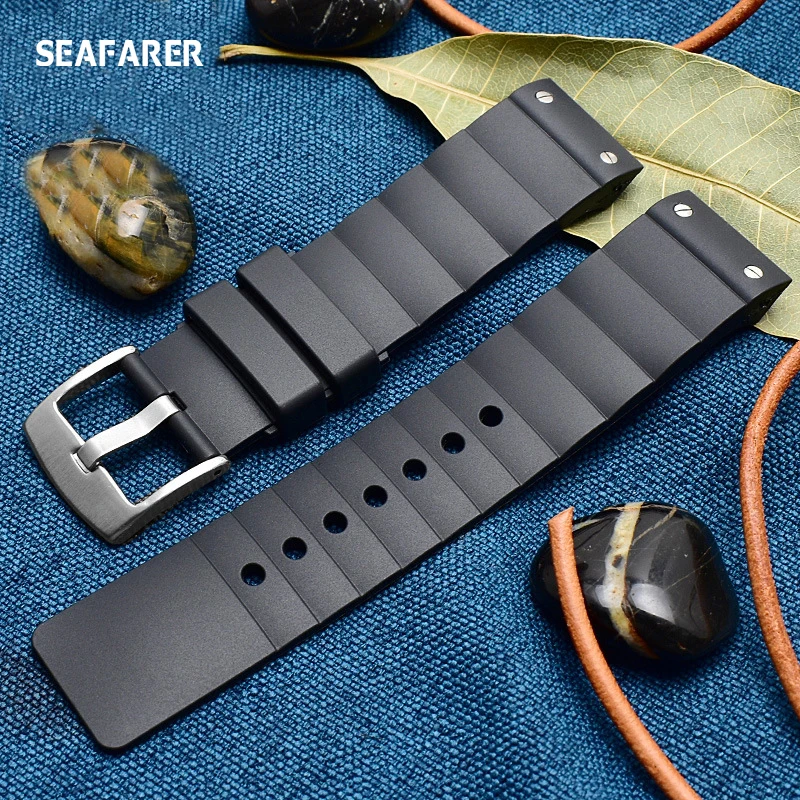 Silicone Watch Strap for Cartier W20121u2 Santos100 Series Men\'s Women\'s Sports Waterproof Rubber watchband Accessories 23mm