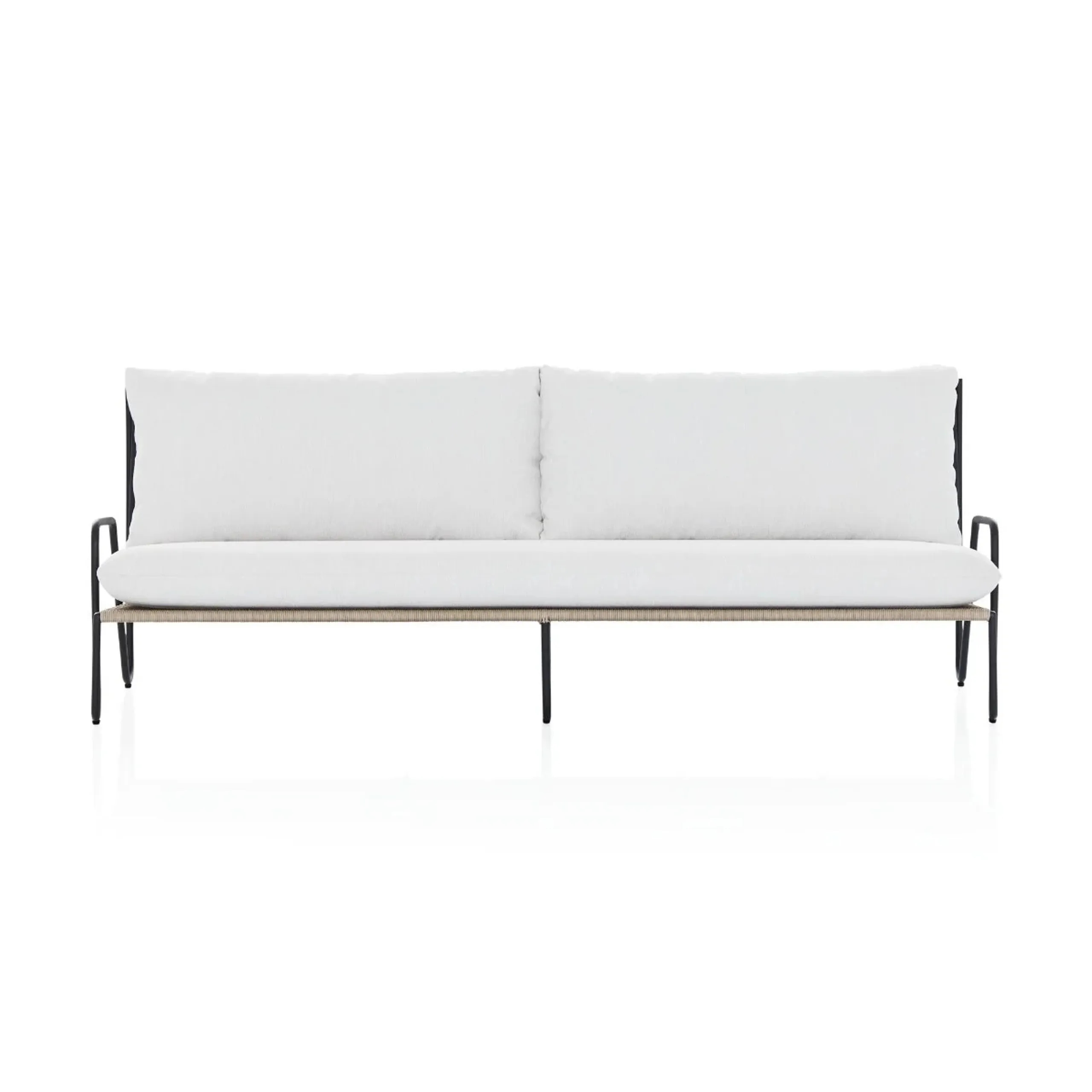 

！@Modern Luxury Three-Seat Aluminum Garden Sofa Set for Home Hotel or Leisure for Outdoor Living Room or Courtyard