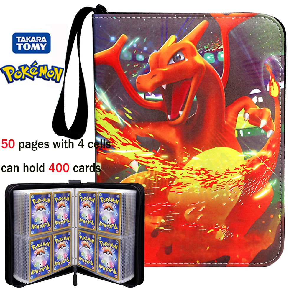

#HOT Pokemone Card Album PU Zipper Photo Album Collection Book Anime Figure Album Hobby File Kids Toy Gifts In Stock