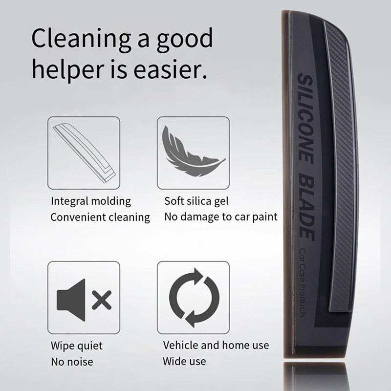 Non-Scratch Soft Silicone Handy Squeegee Car wrap tools Water Window Wiper Drying Blade Clean Scraping Film Scraper Accessories