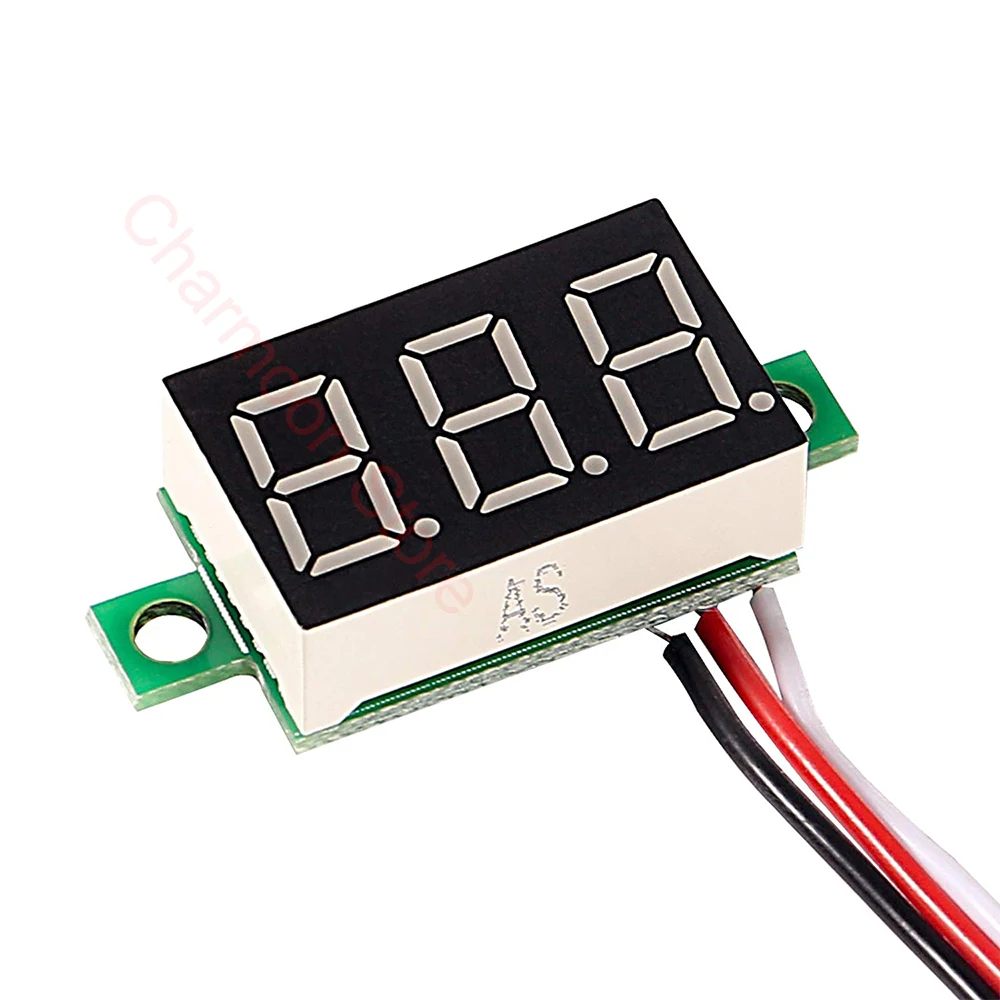 Digital DC Voltmeter Gauge Tester 3 Wire 0.36 Inch with LED Display Reverse Polarity Protection Accurate Pressure Measurement