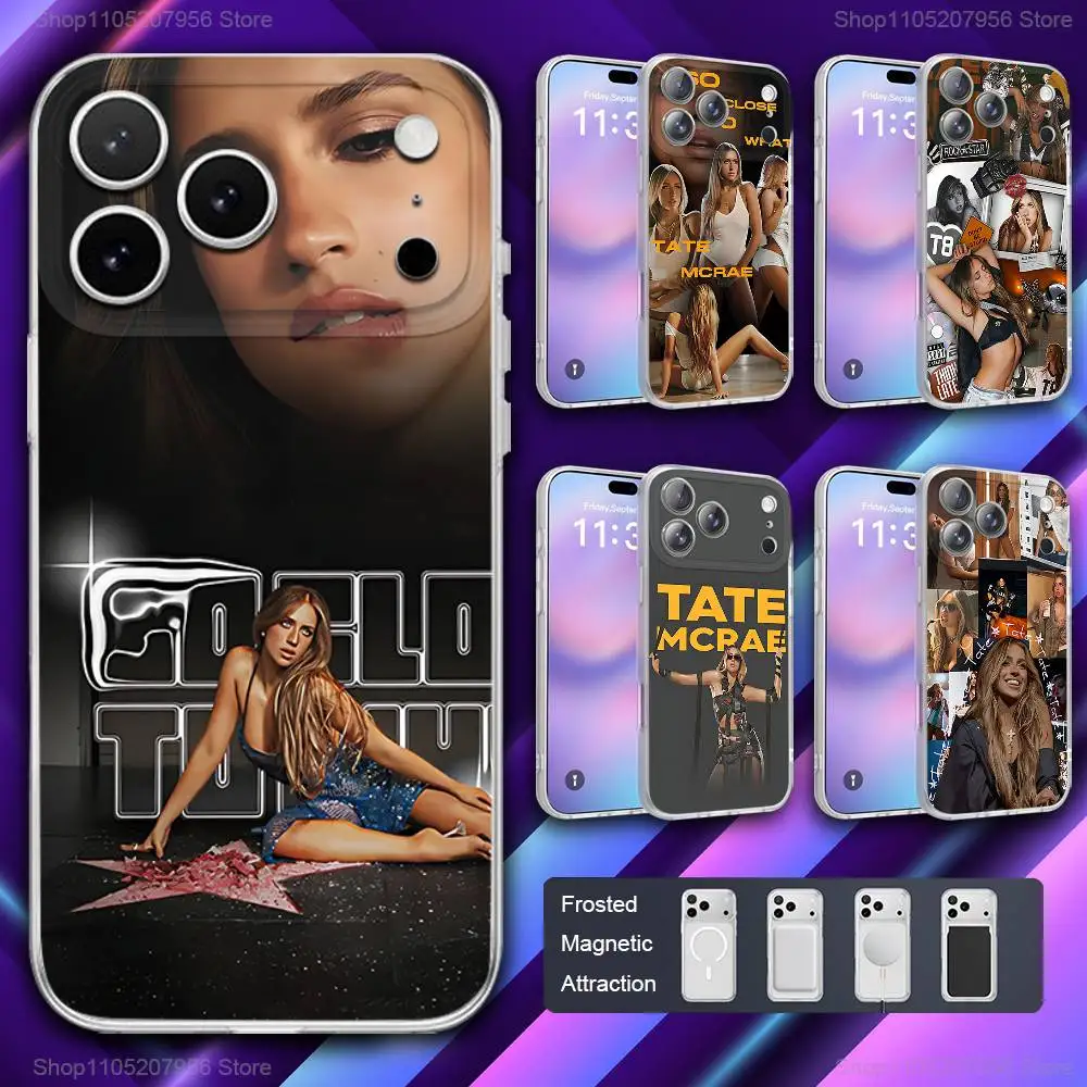 

T-Tate Singer M-McRae Phone Case For iPhone 11,12,15,14,13,17,16,Pro,Plus,E,Max,Air,Mini Magnetic Frosted Cover