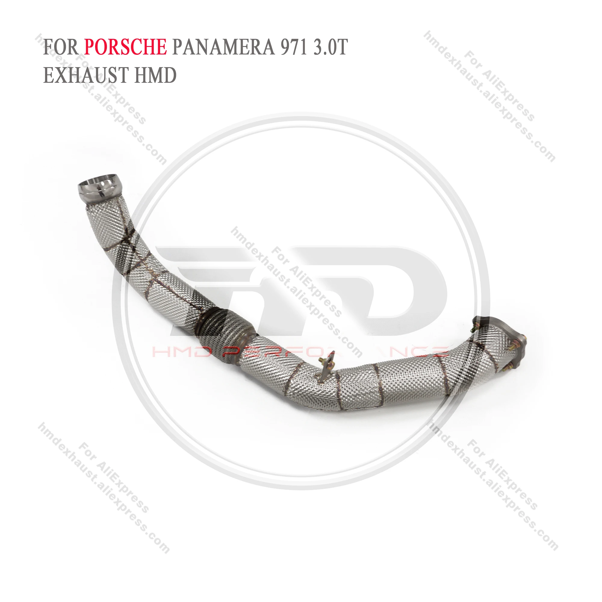 HMD Middle Pipe for Porsche Panamera 971 3.0T Exhaust System Stainless Steel Performance Resonant Tube without OPF