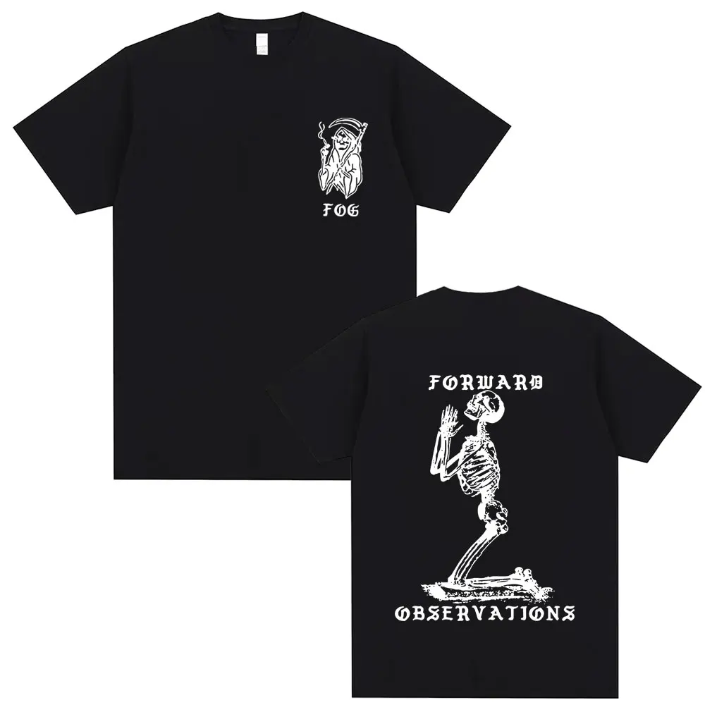

Forward Observations Group T-shirt Rock Punk Gothic Skeleton Graphic T Shirts Summer Men's Women's Fashion Oversized Streetwear