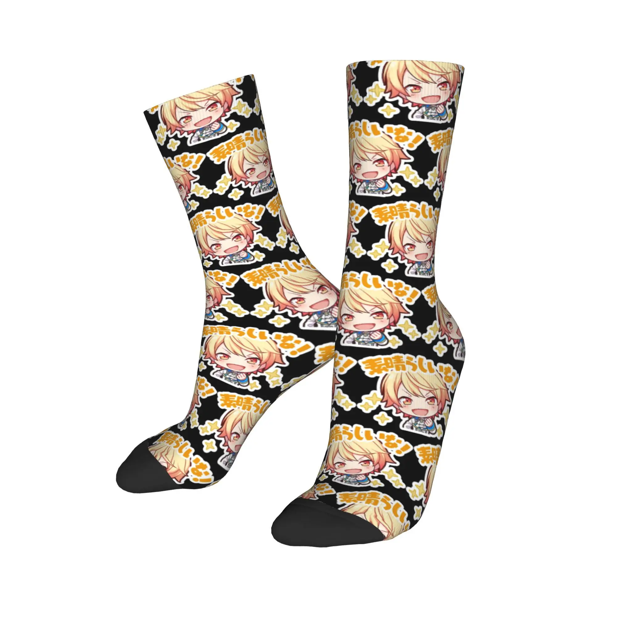 Project Sekai Anime Tsukasa Tenma Socks Men's Women Polyester Fashion Socks Spring Summer Autumn Winter Middle Tube Socks Gifts