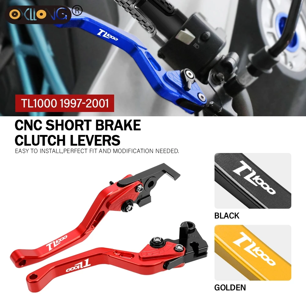 

CNC Aluminum Motorcycle Short Brake Clutch Levers Accessories Parts For SUZUKI TL1000 S TL1000S 1997 1998 1999 2000 2001