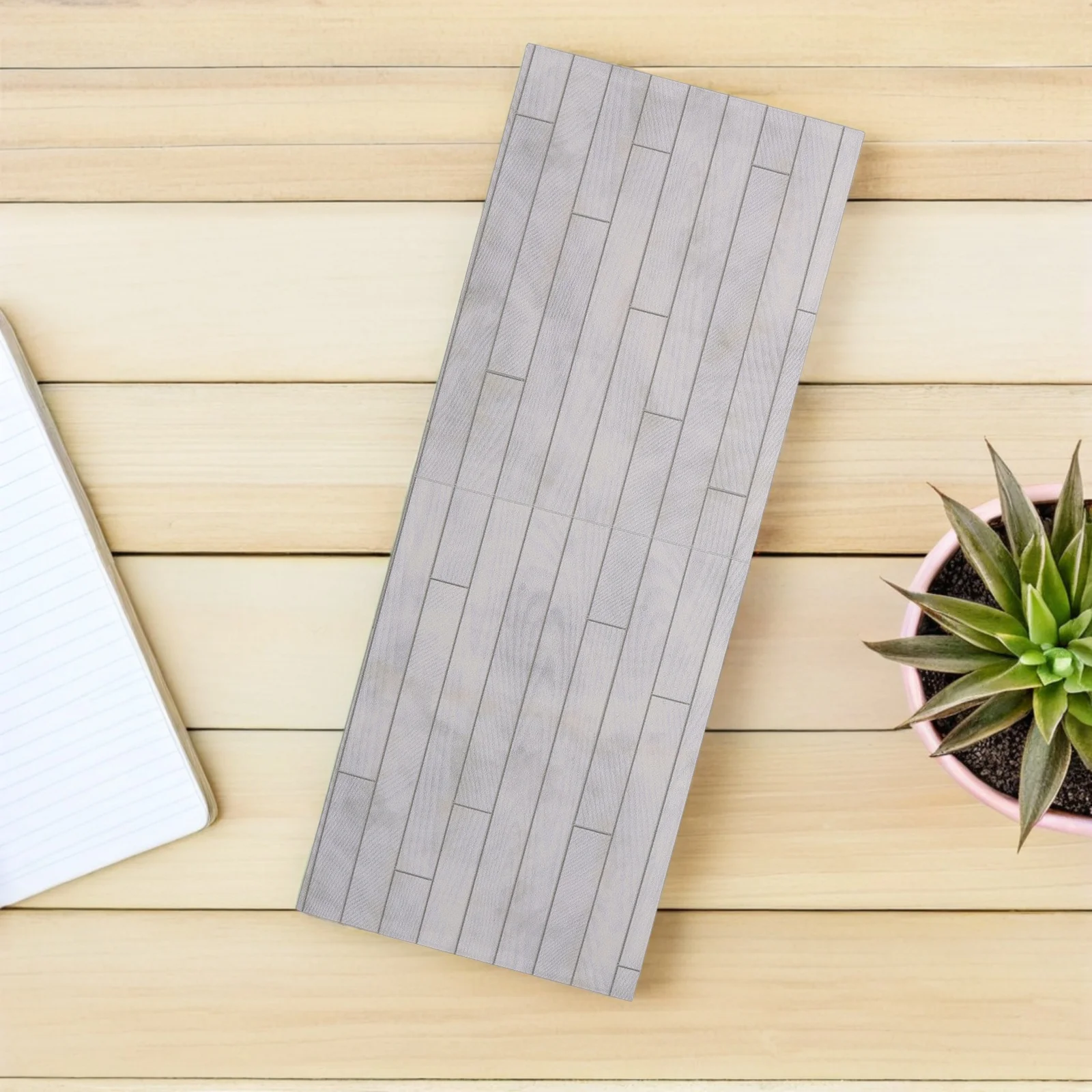 

2pcs Dollhouse Flooring Wood Tiles Realistic Miniature Floor Planks For Kitchen Bathroom Decor Diy Wooden Flooring Material