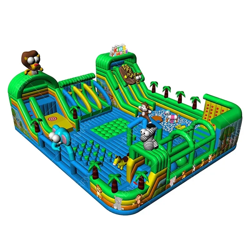 Attractive Playhouse Outdoor Inflatable Playground Kids Bounce House Play Center Indoor Big Bounce Adult Inflatable Theme