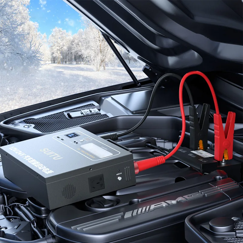 Portable 35000mAh battery car jump starter emergency starting power supply