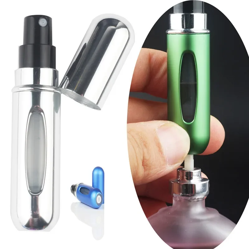 Mini Bouteille de sexuellement Portable, Flcopropriété Cosmétique, Vaporisateur, Conteneur de Pulvérisation, pour Voyage, Tous les Jours, HI, 8ml /5ml