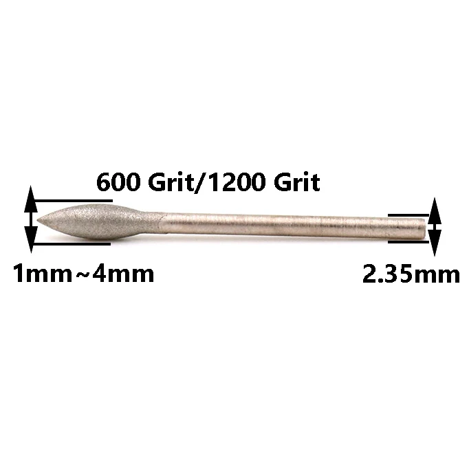 1mm 1.5mm 2mm 2.5mm 3mm 4mm Rotery Electric Milling Cutters Burr Polishing Tools Jade Skin Removal Polishing Grinding Head