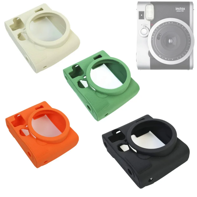 

For Fujifilm Fuji Instax Mini 90 instant film camera mini90 rubber Silicon silicone case body cover protector frame skin