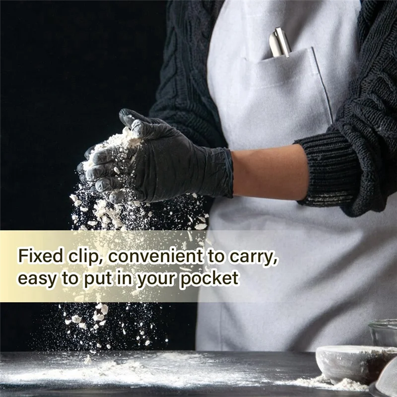 Abag varredor de migalhas de mesa de aço inoxidável, varredor de migalhas de restaurante com clipe de bolso, ferramenta de limpeza de migalhas de mesa para serviço doméstico