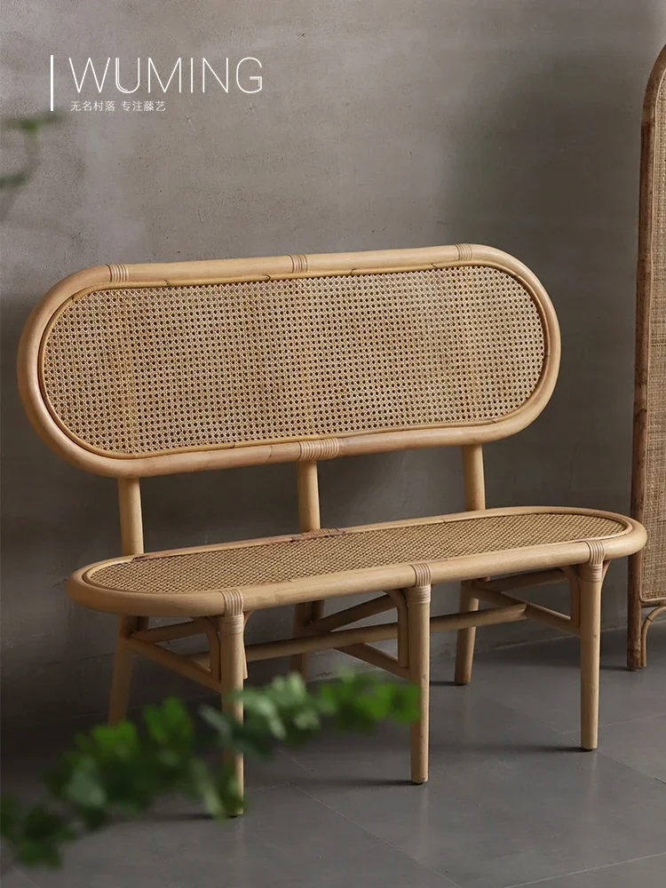 Couch Simple Backrest Home Garden Rattan Chair