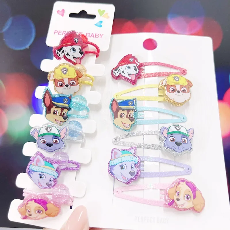 Hot Paw Patrol Children Hair Accessories Anime Everest Skye Hair Clip Puppy Dog Hairclip Cute Headdress Print Hairpins for Girls