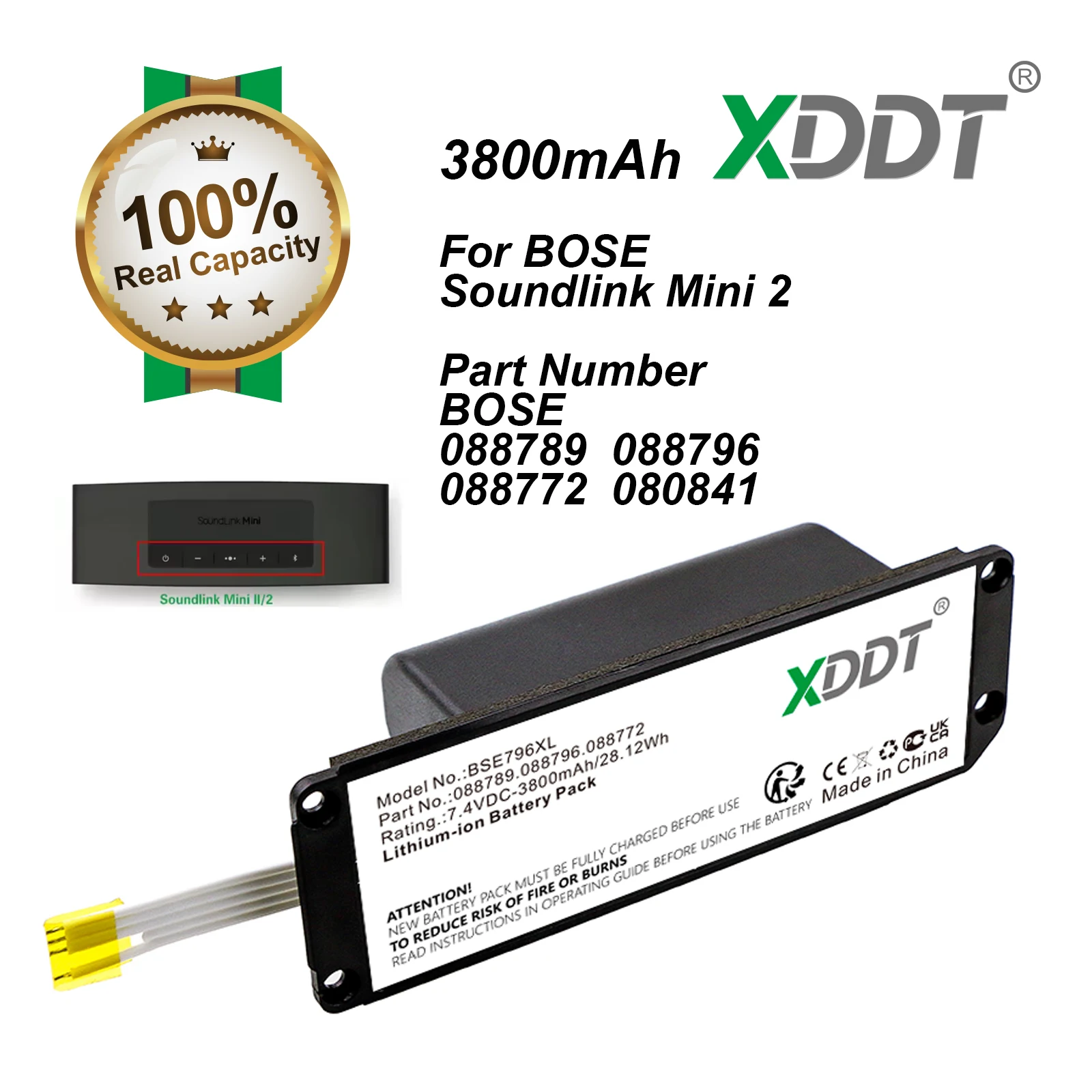 088796 088789 088772 080841 Bluetooth Speaker Wireless Speaker Battery For BOSE Soundlink Mini 2