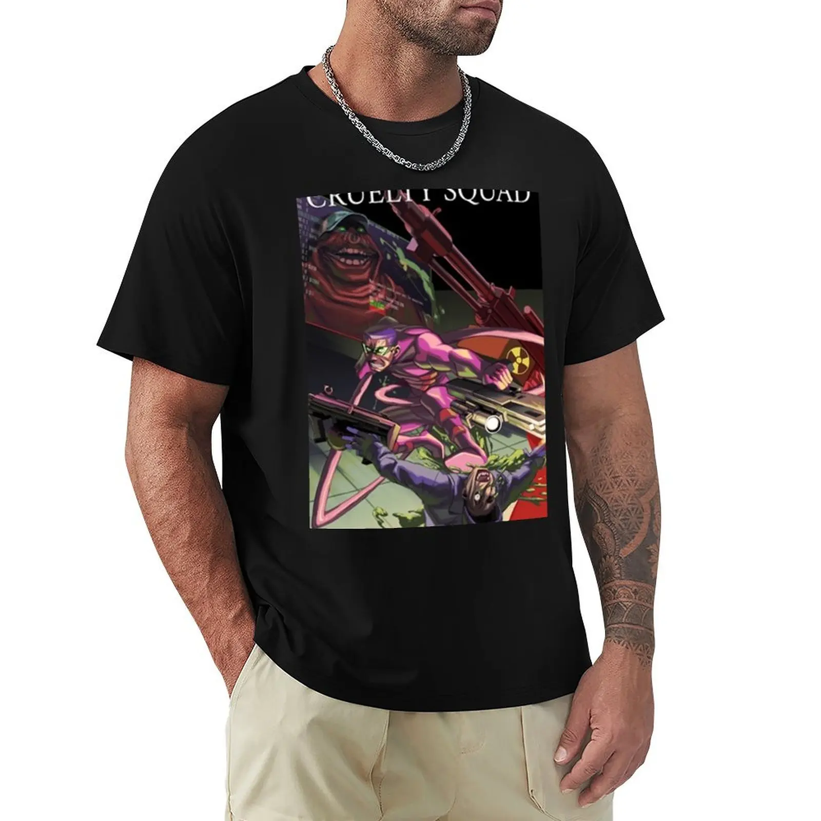 cruelty squad fight T-Shirt Blouse customs plain t shirts men