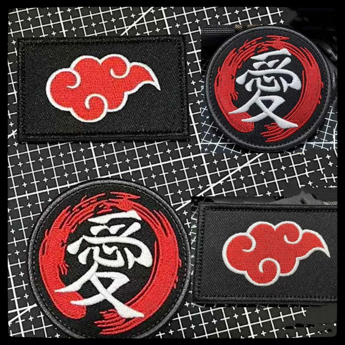 

Товары по Наруто, вышитые тканевые наклейки с красным облаком и ниндзя, значки, косплей-аксессуары, милые сумки, сувениры, оптовые аниме-куклы