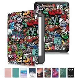 Funda For Kindle 2024 Case 11th Generation Smart Magnetic Leather Painted Cover For Kindle 11th Generation 2022 2024 Case 6 inch