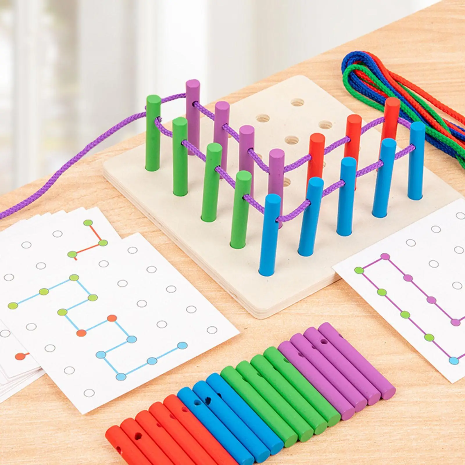 

Детская игрушка для шнуровки, веревка с резьбой, игра Монтессори, игрушка для раннего обучения, вставка, наклейка, доска для детей от 3 до 6 лет, для мальчиков и девочек