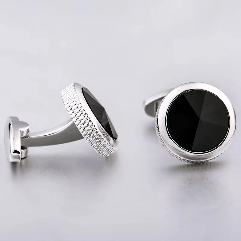 KFLK Shirt Fashion Cufflinks for Mens Brand Cuff links Buttons Black High Quality Guests  Wedding