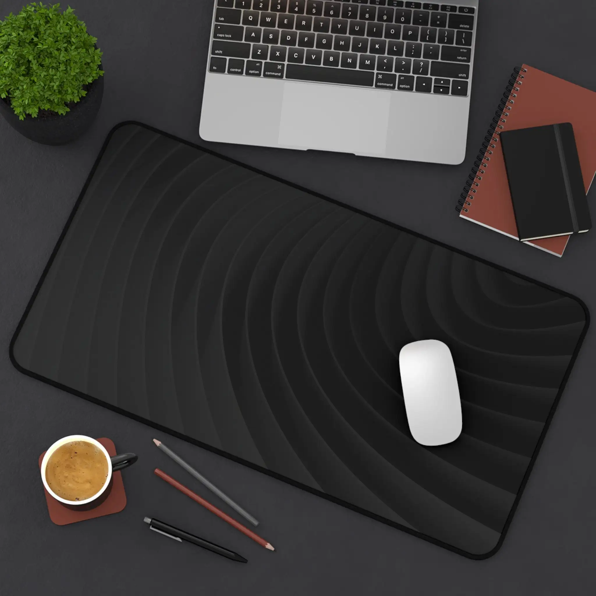

Black and Grey Digital Abstract Desk Pad,Cute Style Gaming Mouse Pad,Anti-Slip Waterproof Mouse Pad, Perfect Gift for Classmates