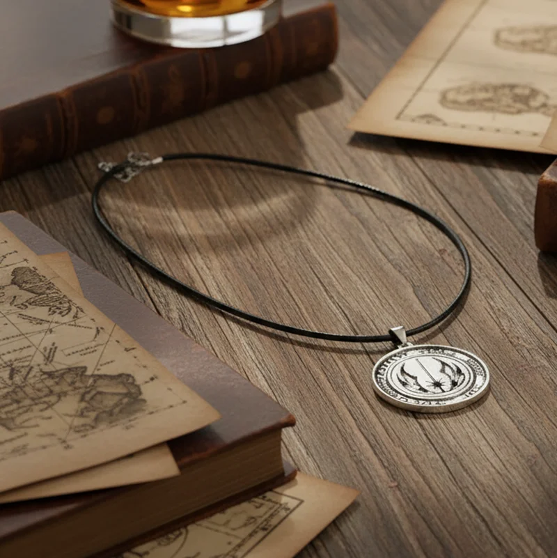 Vintage Necklaces star wars Jedi Order Symbol Logo Pendant Chain Star Gothic Necklace For Women Jewelry Hip Hop Man Gifts