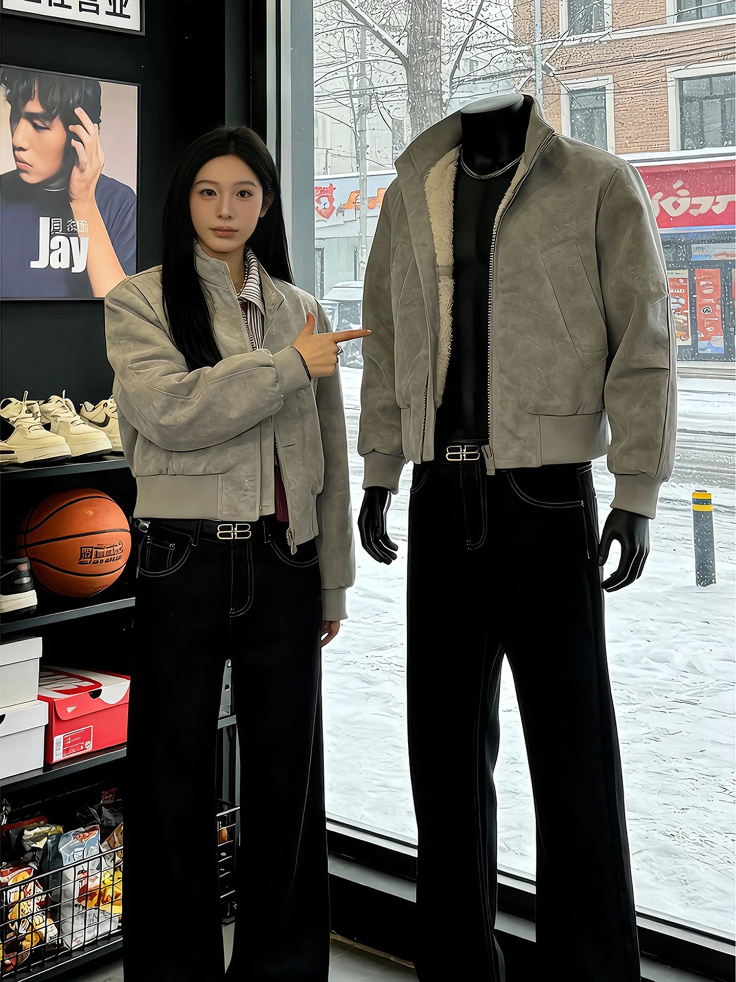 

Мужская зимняя куртка-бомбер American Sle, окрашенная в глаза, хлопковая куртка из искусственной кожи, верхняя одежда на подкладке Fce