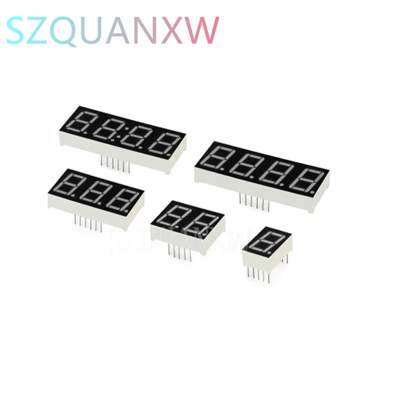 Pantalla LED de 0,36 pulgadas, 7 segmentos, 1 Bit, 2 Bit, 3 Bit, 4 Bit, 5 Bit, tubo de dígitos, cátodo común/ánodo Digital, 0,36 pulgadas, 7