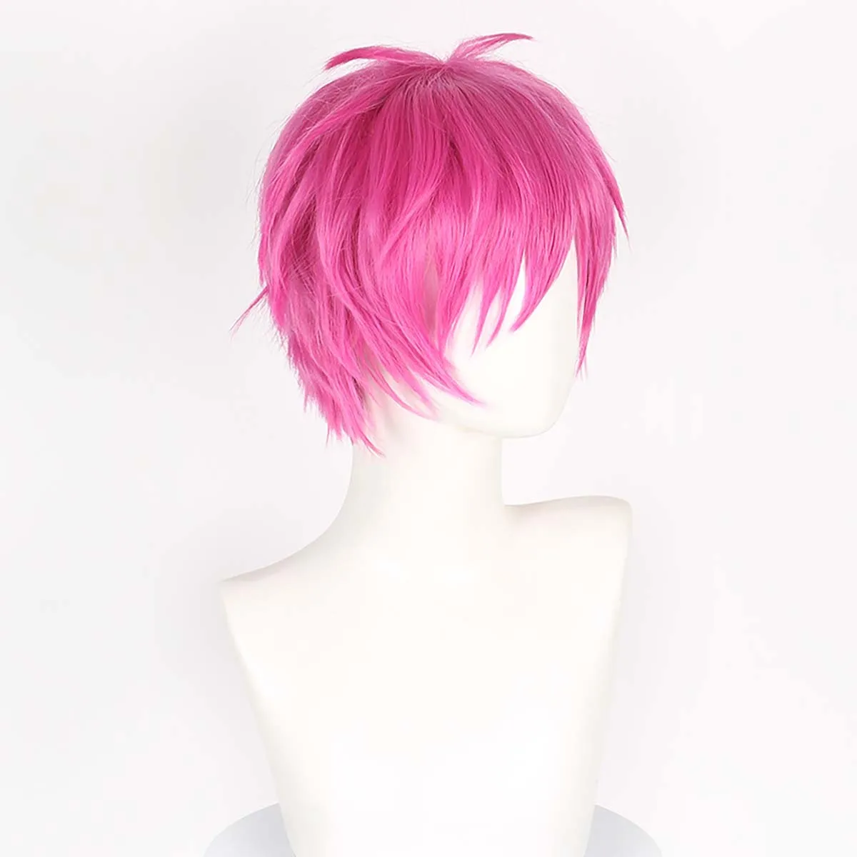 Halloween Props Anime the Disastrous Life of Saiki K Saiki Kusuo Cosplay Pink Wig
