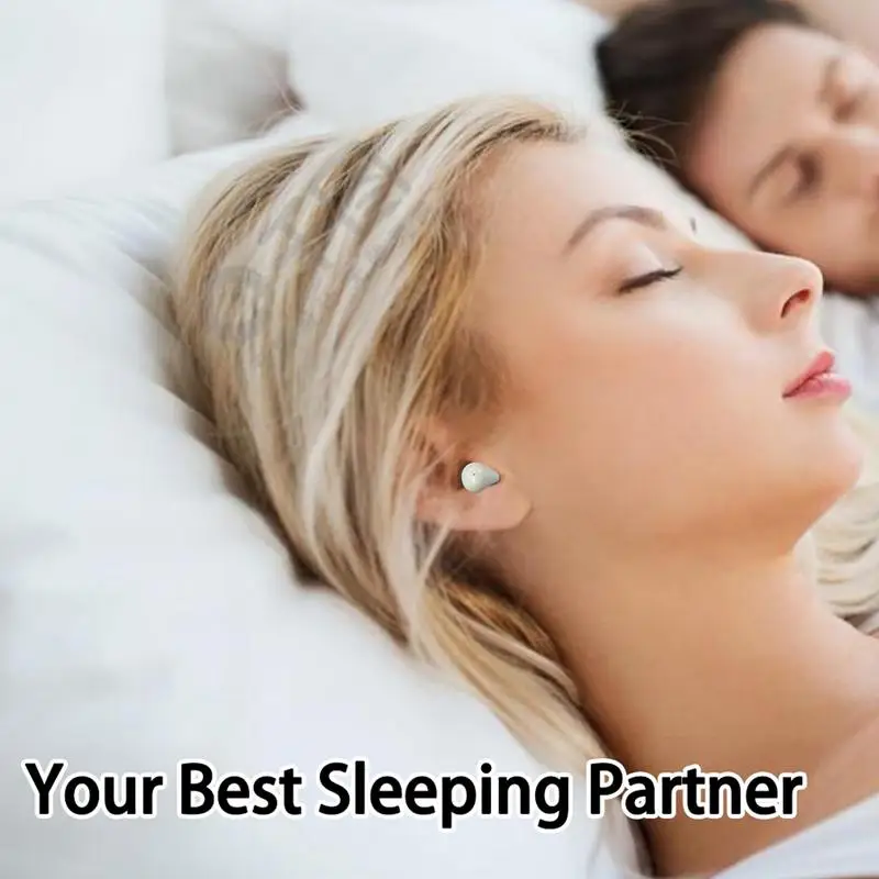 سماعات أذن لاسلكية للنوم تعمل على إلغاء الضوضاء، سماعات رأس لاسلكية خفيفة للغاية، تحكم ذكي باللمس، غير مرئية ومريحة