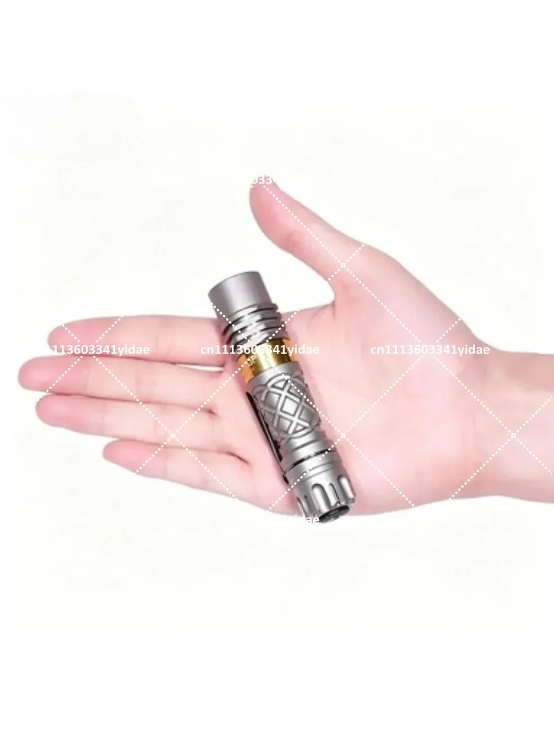 For 700 Meters Throw Mini White Laser Flashlight 14500 Cells Torch