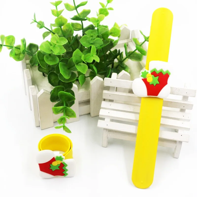 Juguete circular de silicona de Navidad de 3 uds, juguetes sensoriales Push Pop Fidget para niños, rellenos de bolsas de recuerdo de fiesta, regalo de cumpleaños