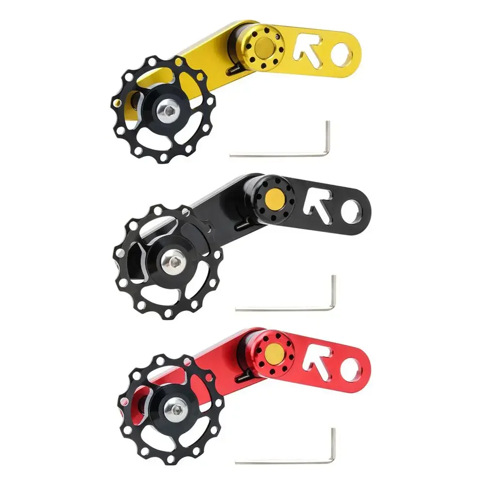 

Folding Bicycle Chain Tensioner High Strength Aluminum Alloy Rear Derailleur Guide with Simplified Installation