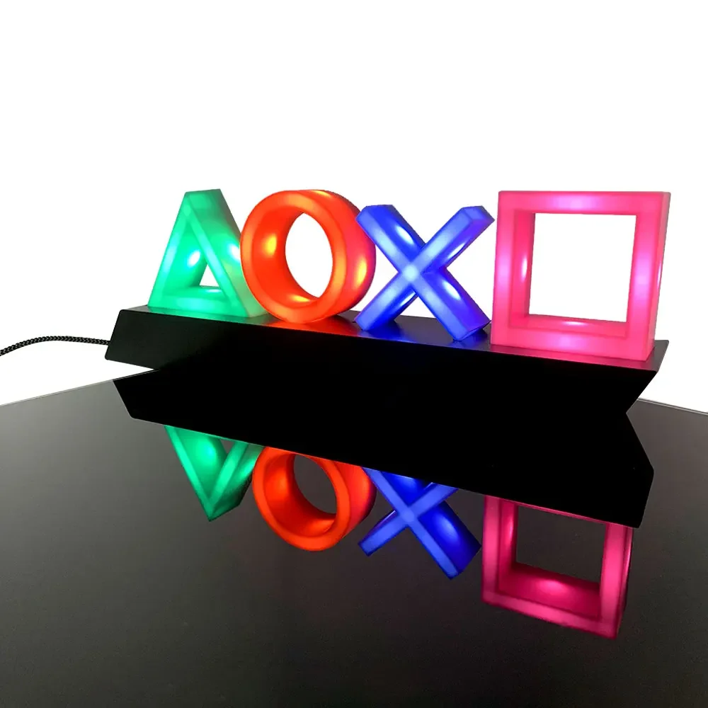 Game Icon Light For PS4 Playstation Music Light Voice Control LED Neon Lamp Atmosphere Decoration for Bar USB/Battery Powered