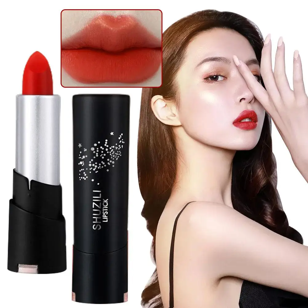 Matte Velvet Lipstick, Long Lasting, Sem marcação, Maquiagem, Vermelho, Nu, Líquido, Impermeável, Cosmético, Batons, J7i8, Novo