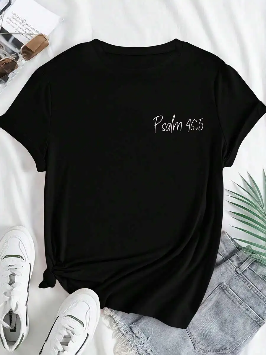 Coquette Ribbon Bow Christian T Shirt Women God Is Within Her Bible Verse Graphic Tee Double Sided Print Faith Church Outfits 2026
