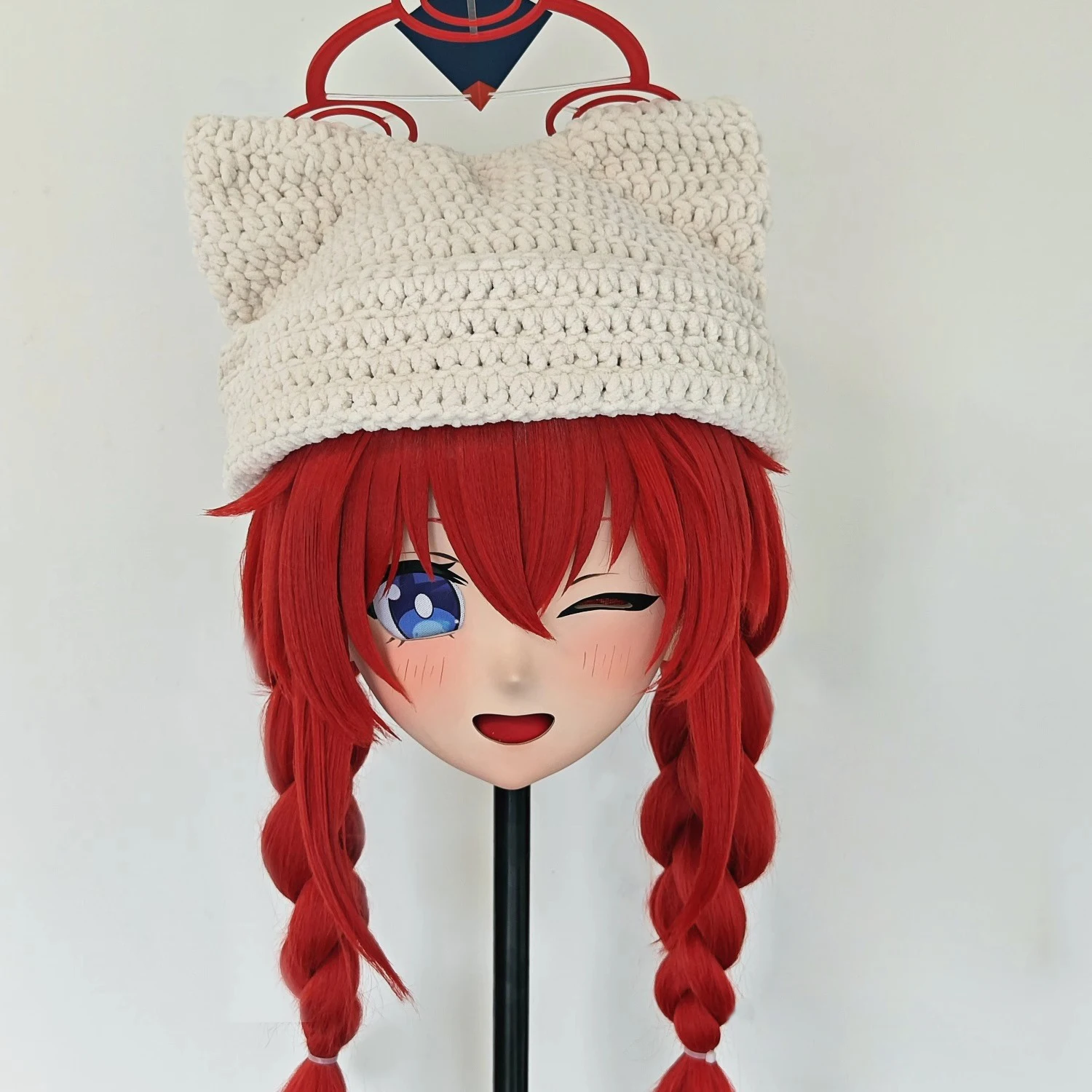 

Full headband lockHandmade Customize Doll Cartoon Character Kig Cosplay Kigurumi Mask Resin Japanese Anime Kigurumi Masks