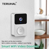 WiFi Video Doorbell Smart Wireless Doorbell with Night Vision Outdoor Wireless Door Bell Intercom Doorbell for Home Security