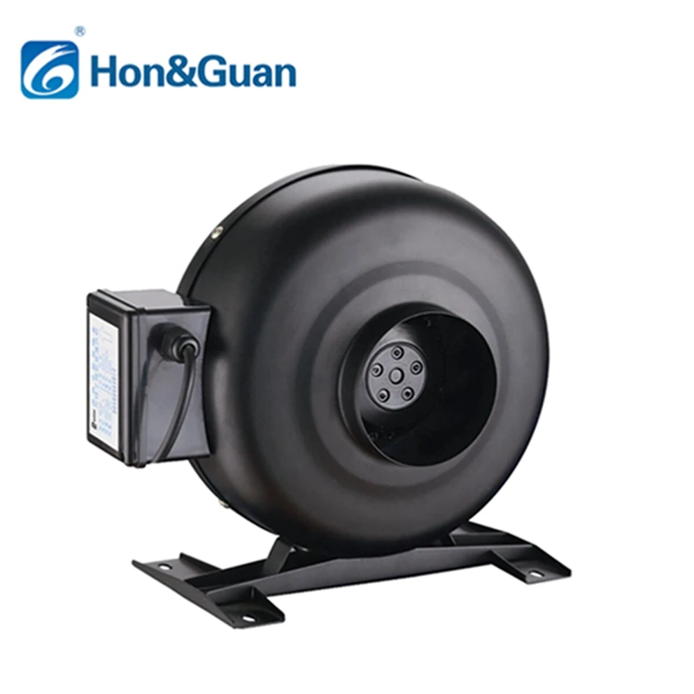 220V Inline Centrifugal Duct Fan with Stainless Steel Blades Wall Mount OEM Customization Supported